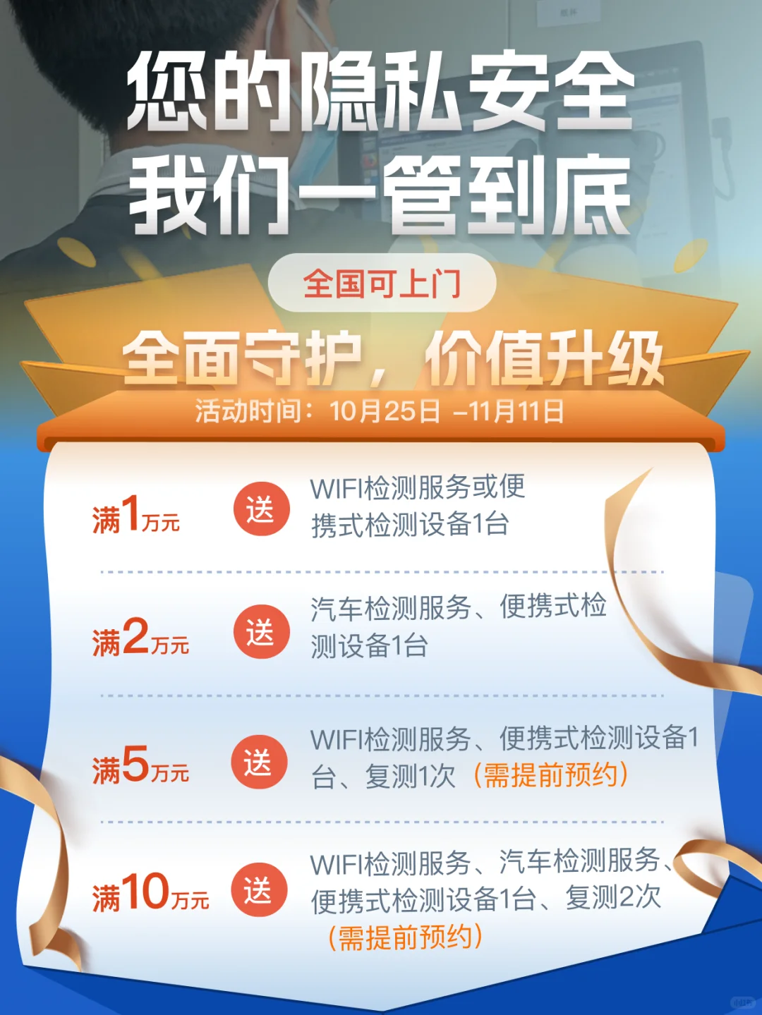 双十一摄像头检测服务活动来啦?