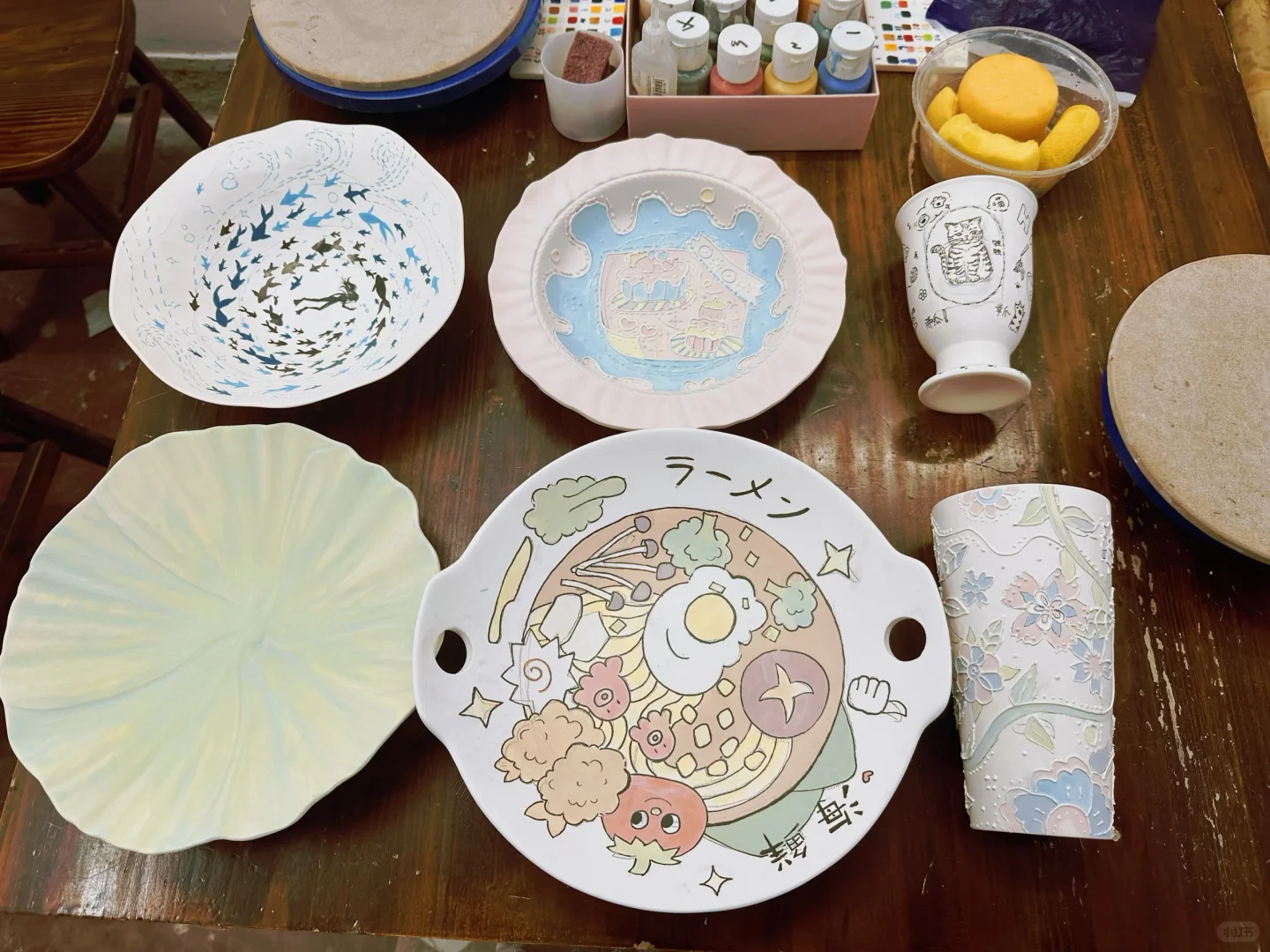 特种兵画陶的一天?️