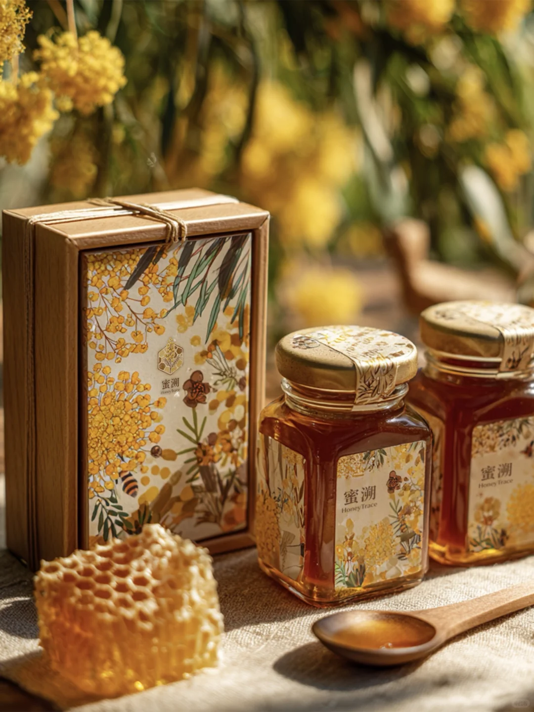 质感超惊喜！这蜂蜜包装设计让早餐都变精致