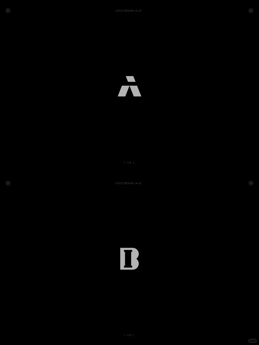 原创❗字母IA-IZ组合图形logo