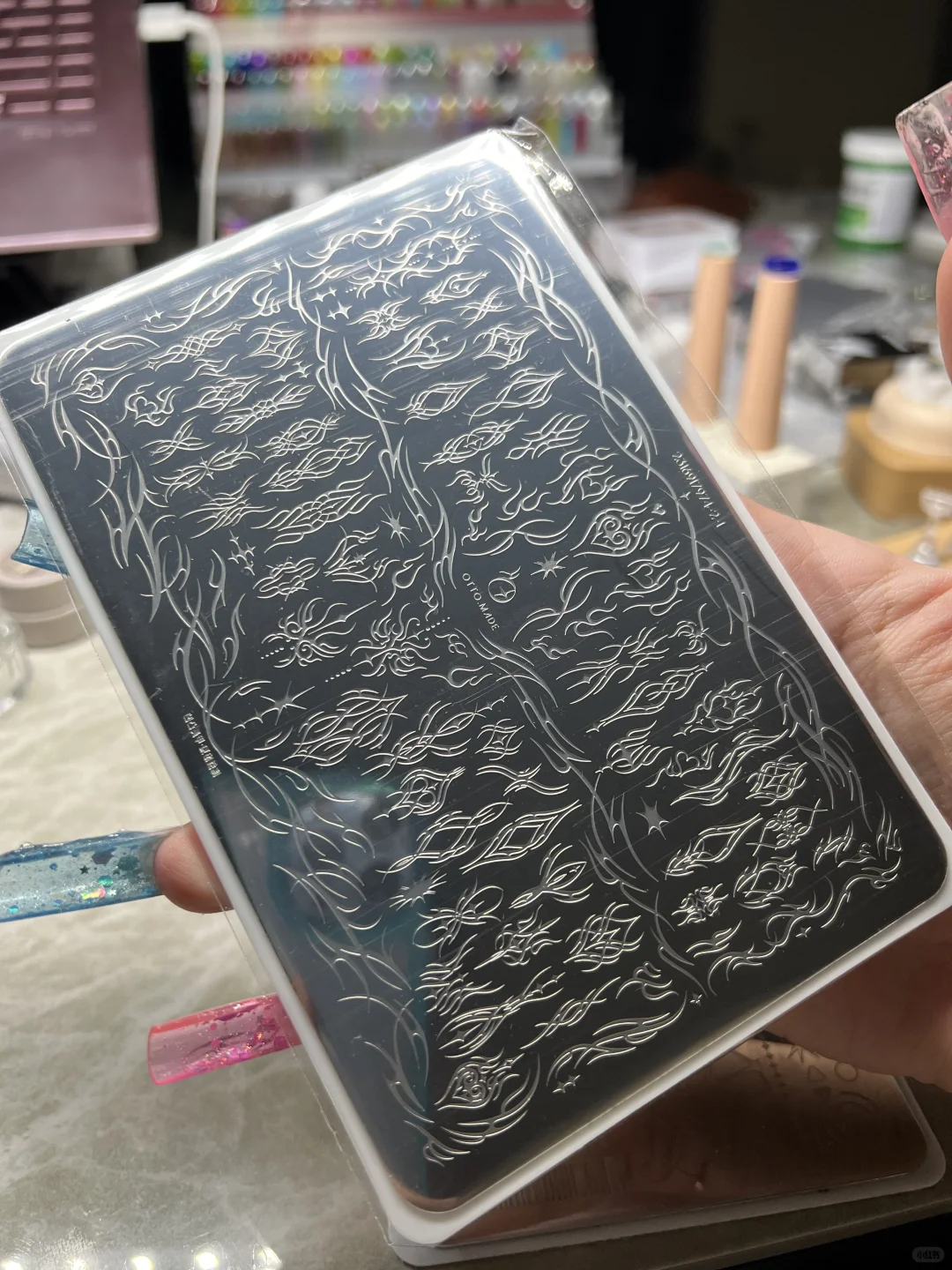 三张美甲印花板实况