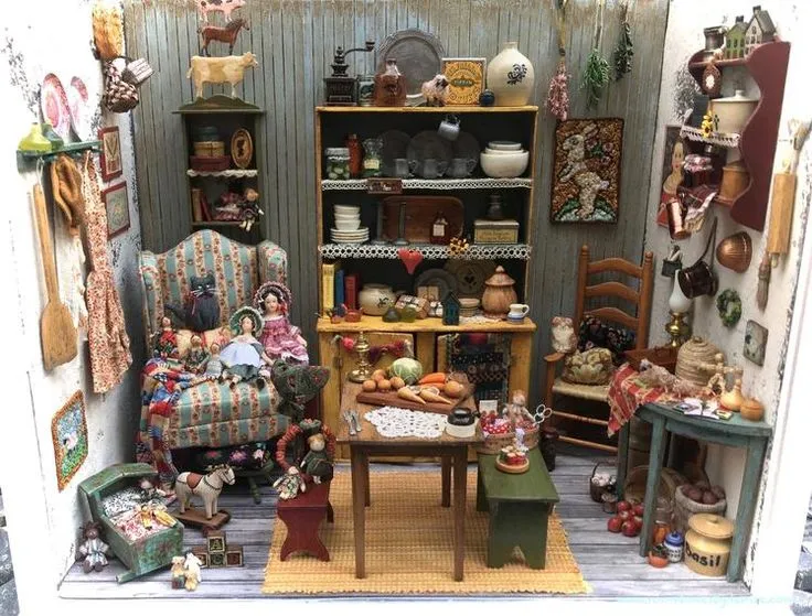 微缩娃屋摆件家居迷你家具