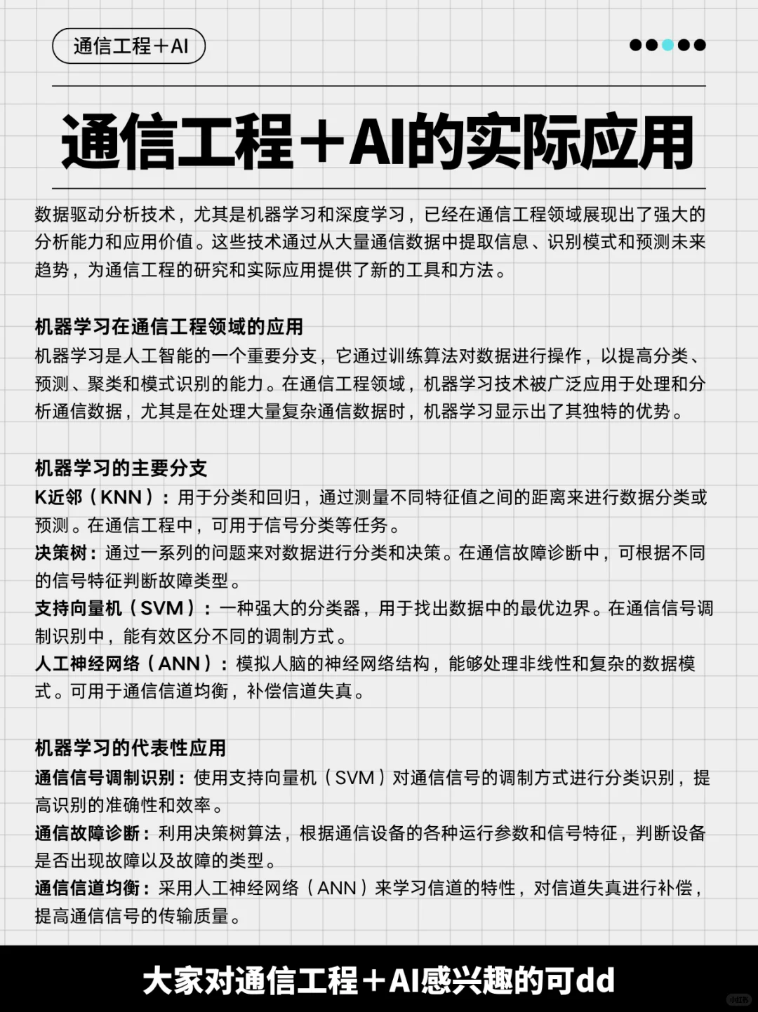 想往通信工程➕AI方向发展的同学可以看看