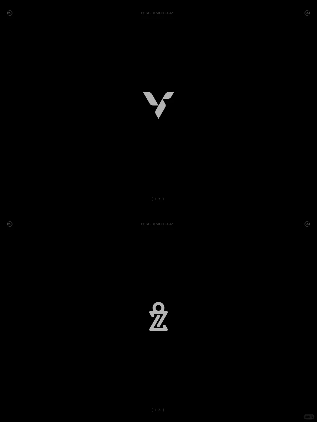 原创❗字母IA-IZ组合图形logo