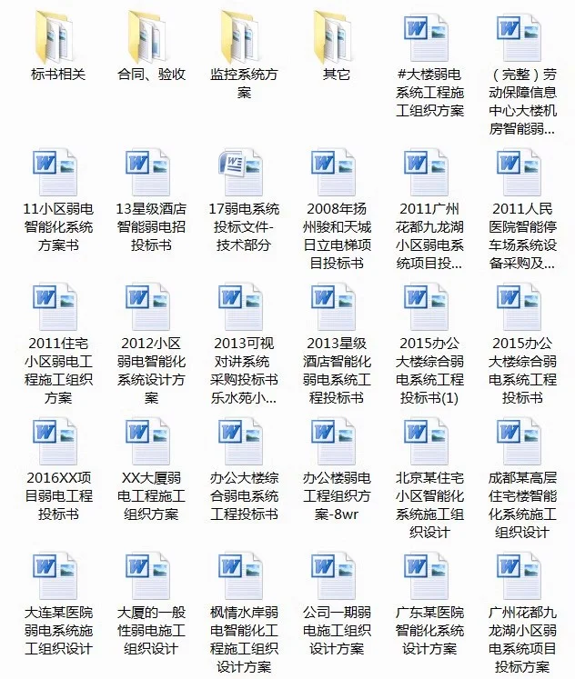 建筑弱电人必看！投标书+ 施工方案全模板✨