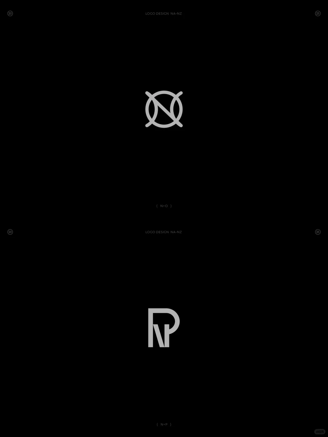 原创❗字母NA-NZ组合图形logo