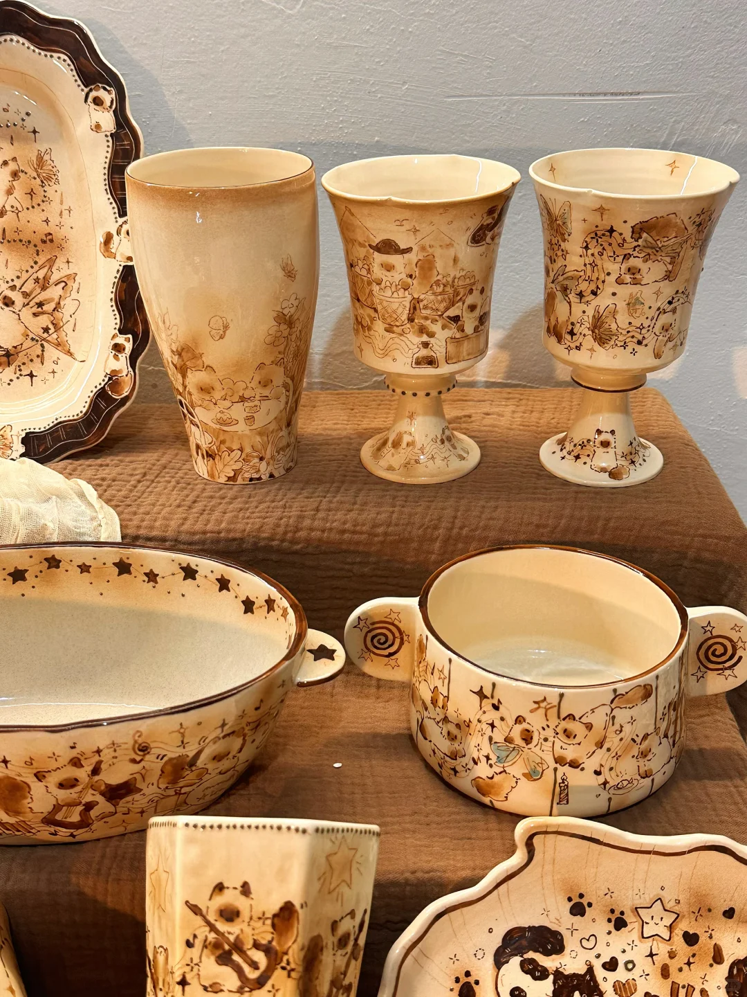 小猫餐具颜值? 属于秋天的餐具?.