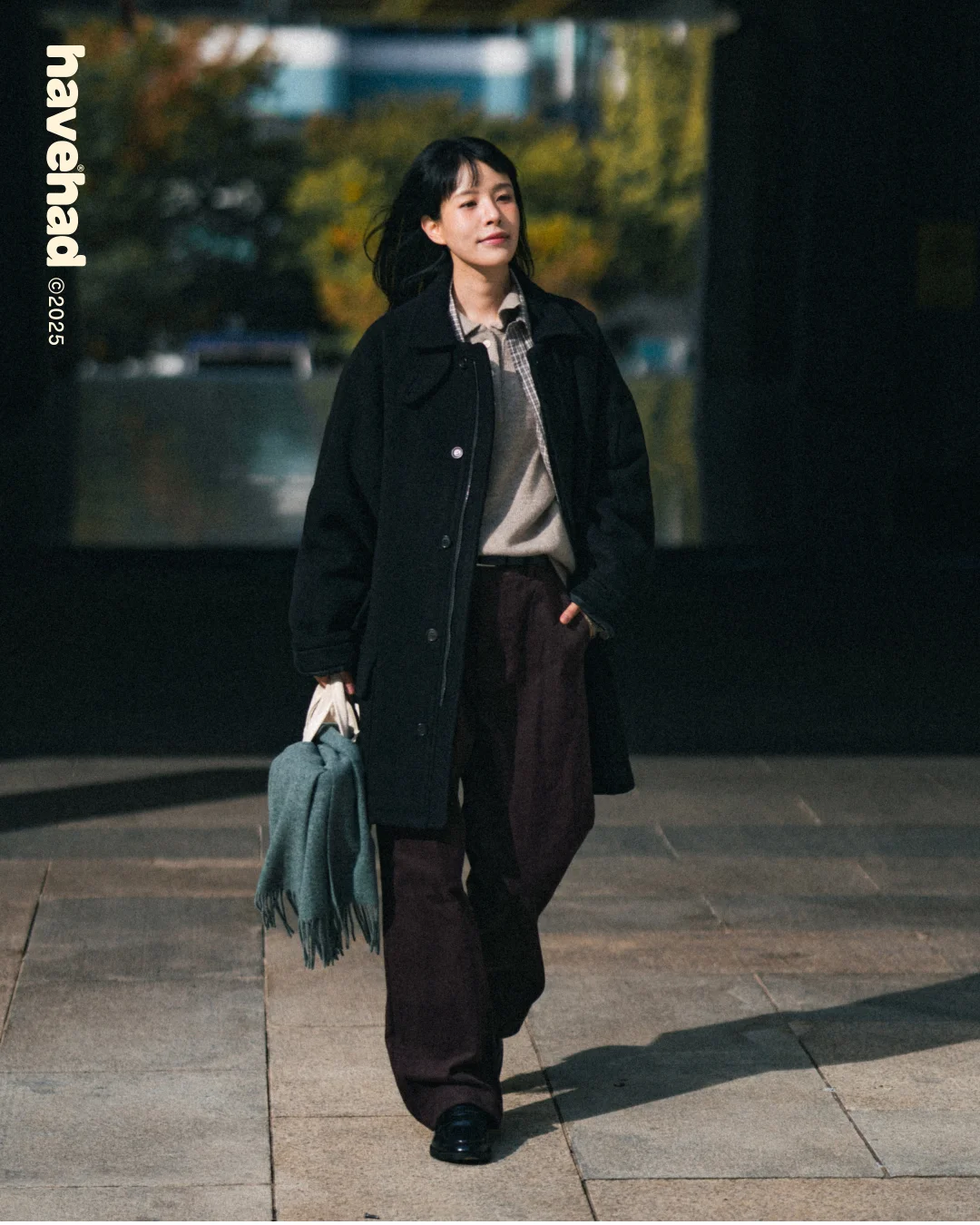 城市羊毛半外套