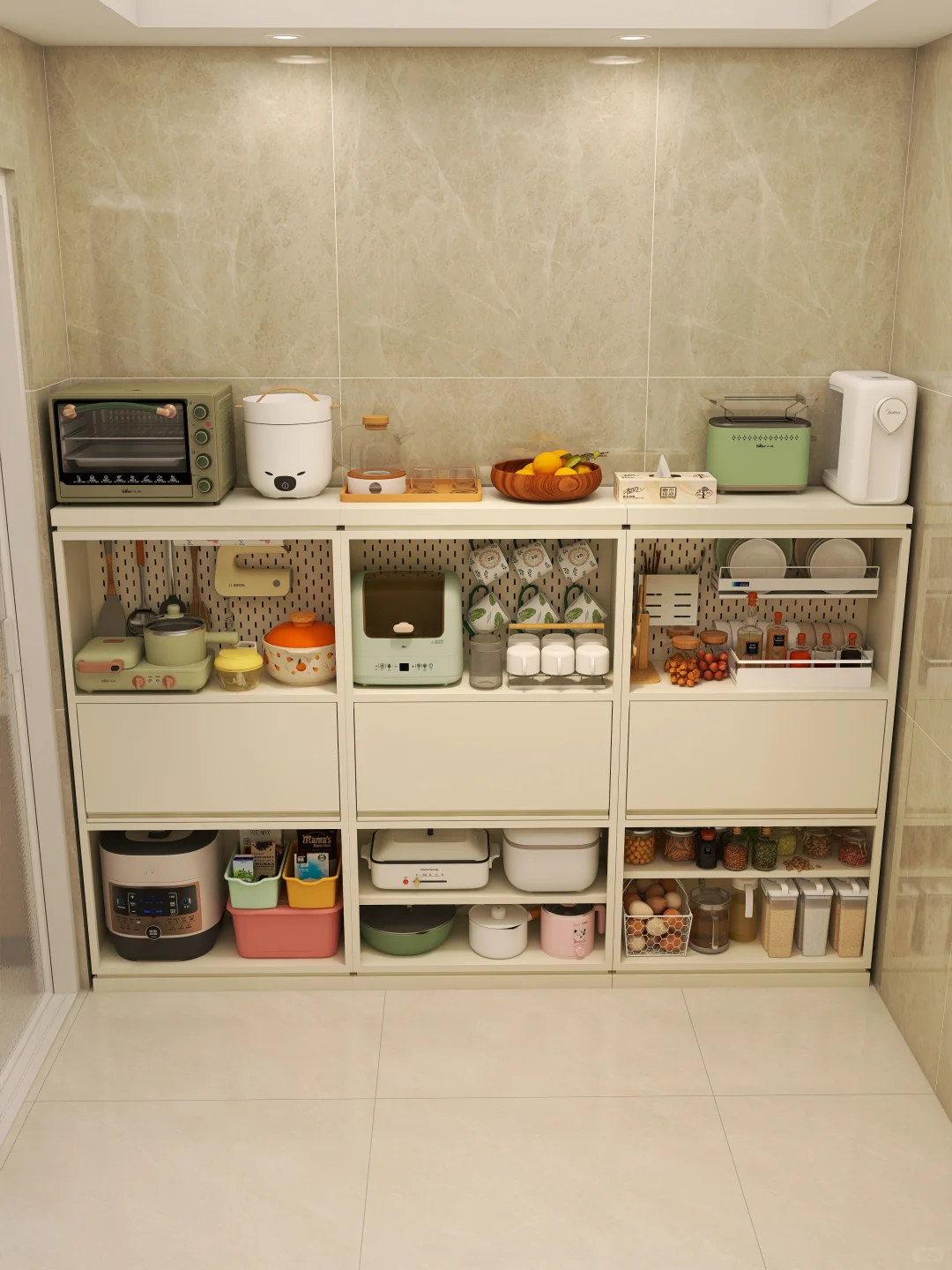 我妈说，你这餐边柜可真能装啊??