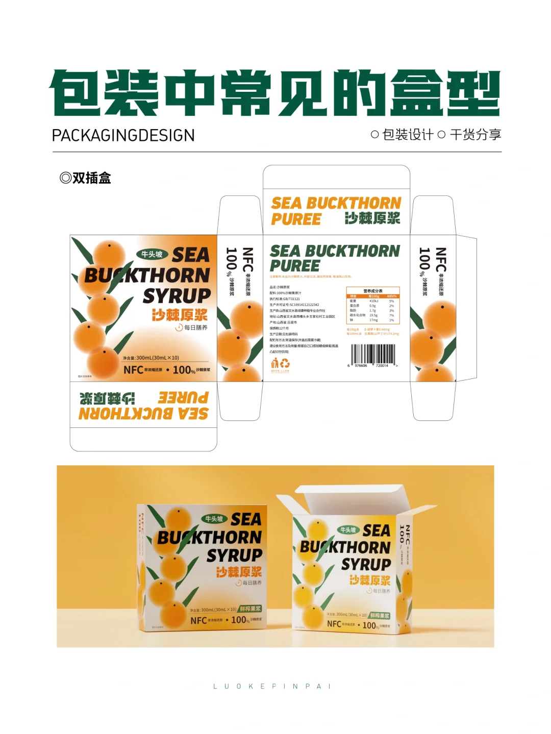 干货分享 | 包装中常见的盒型刀版图