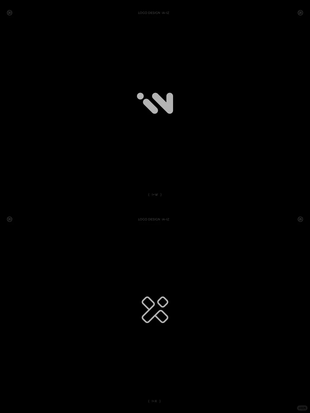 原创❗字母IA-IZ组合图形logo