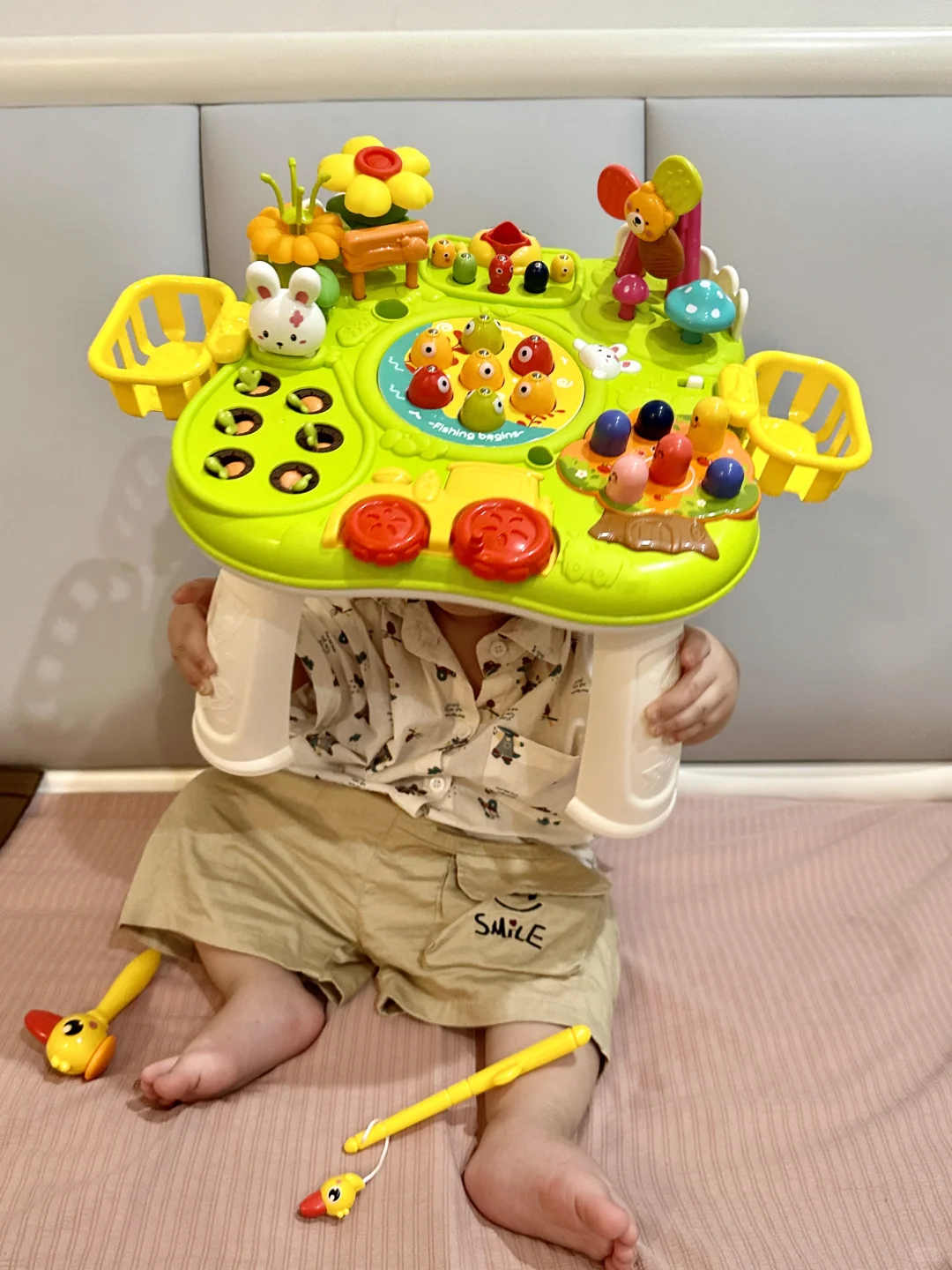 nb！玩具桌硬控他一天！