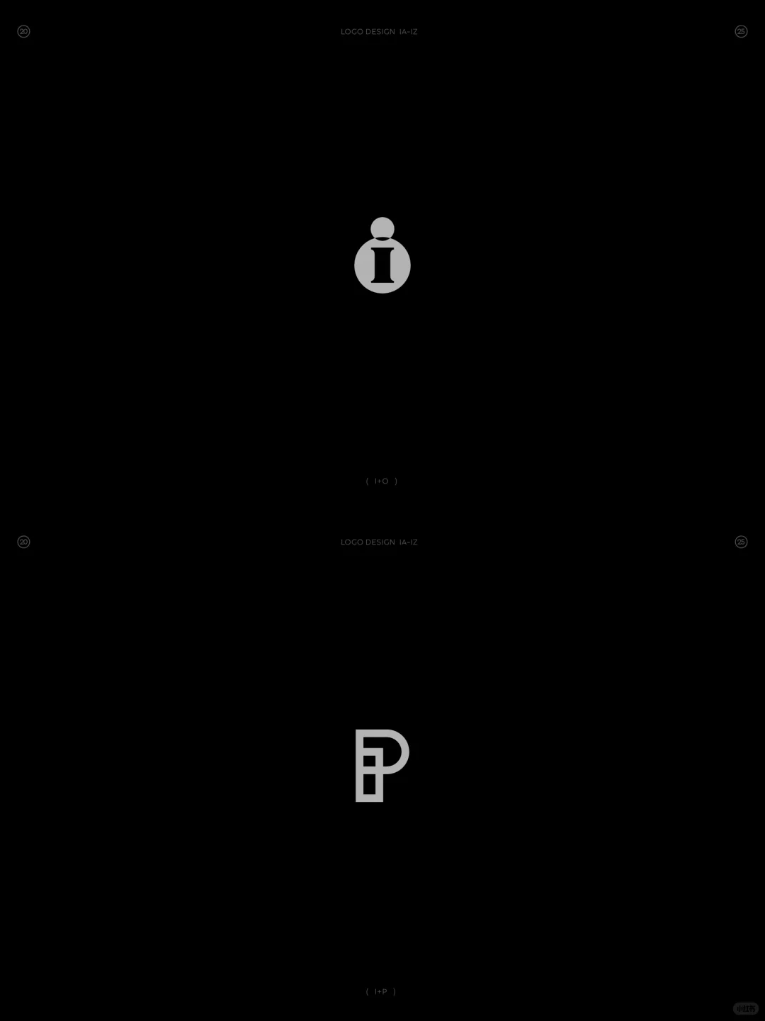 原创❗字母IA-IZ组合图形logo