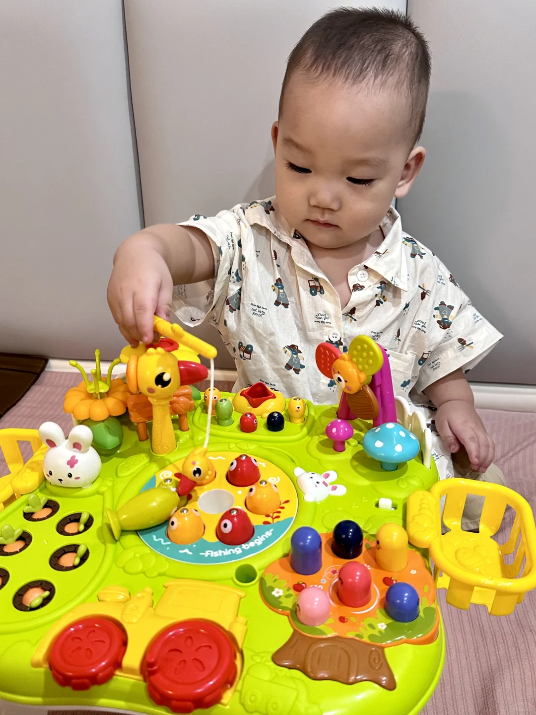 nb！玩具桌硬控他一天！