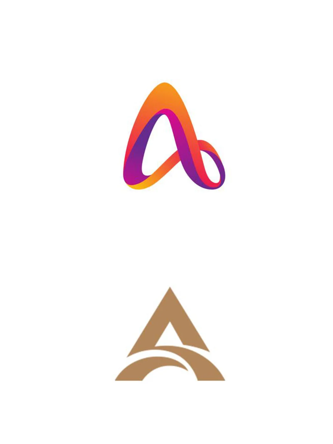 设计灵感 / 字母A组合logo设计