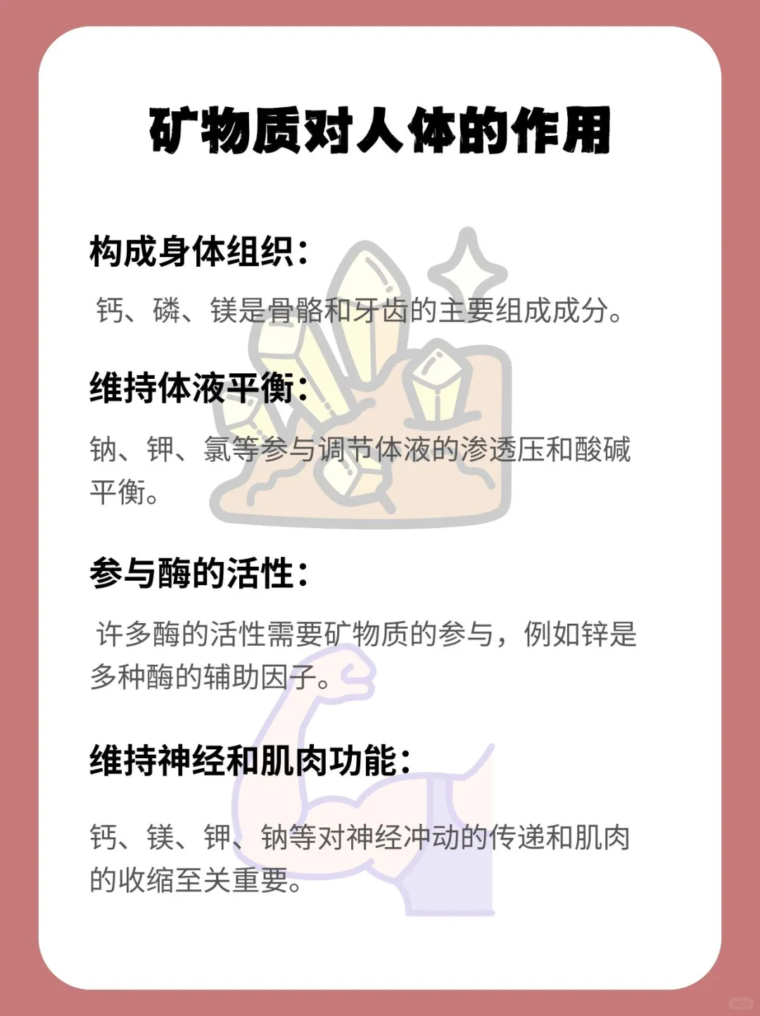 矿物质是什么?含矿物质的食物有哪些?