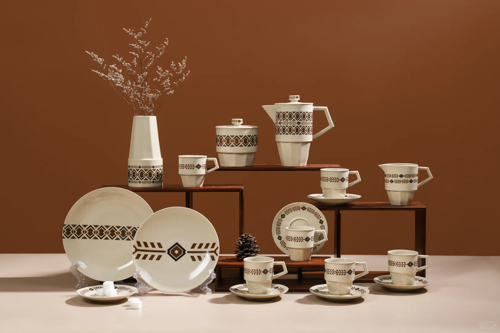 日用瓷毕设作品拍摄|陶瓷咖啡具拍摄