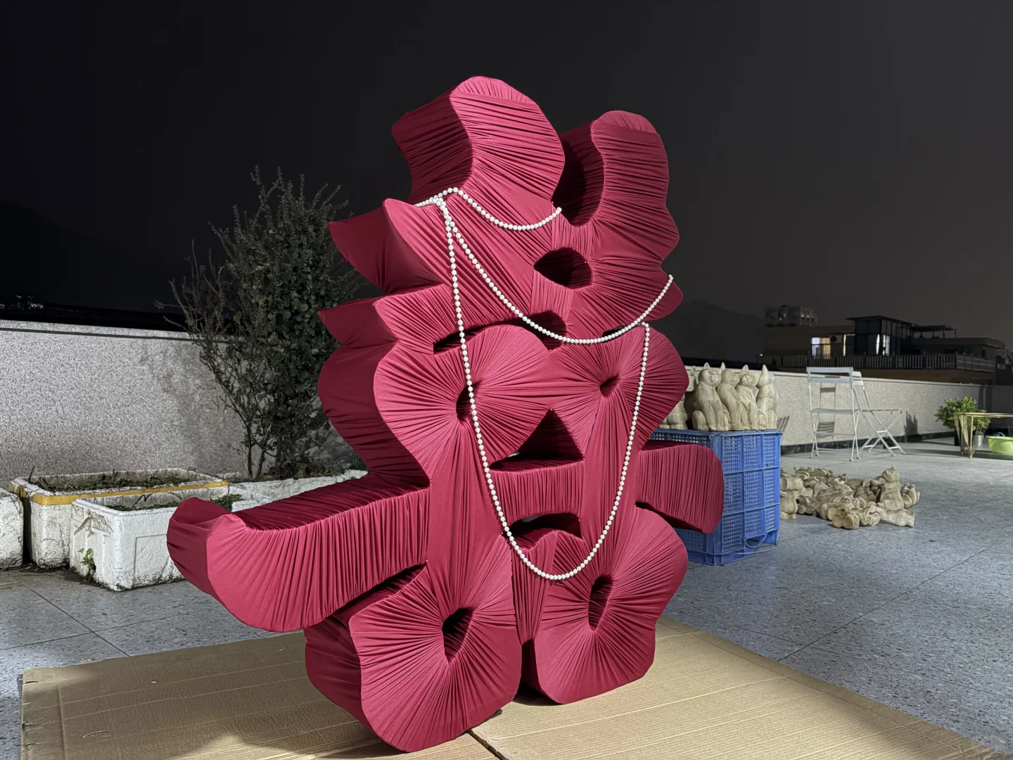 1.2米缠布立体喜字材料包教程