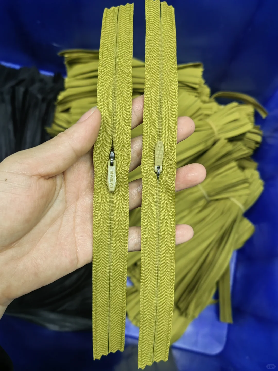 口袋拉链~3号4号布边隐形YG配色胶头