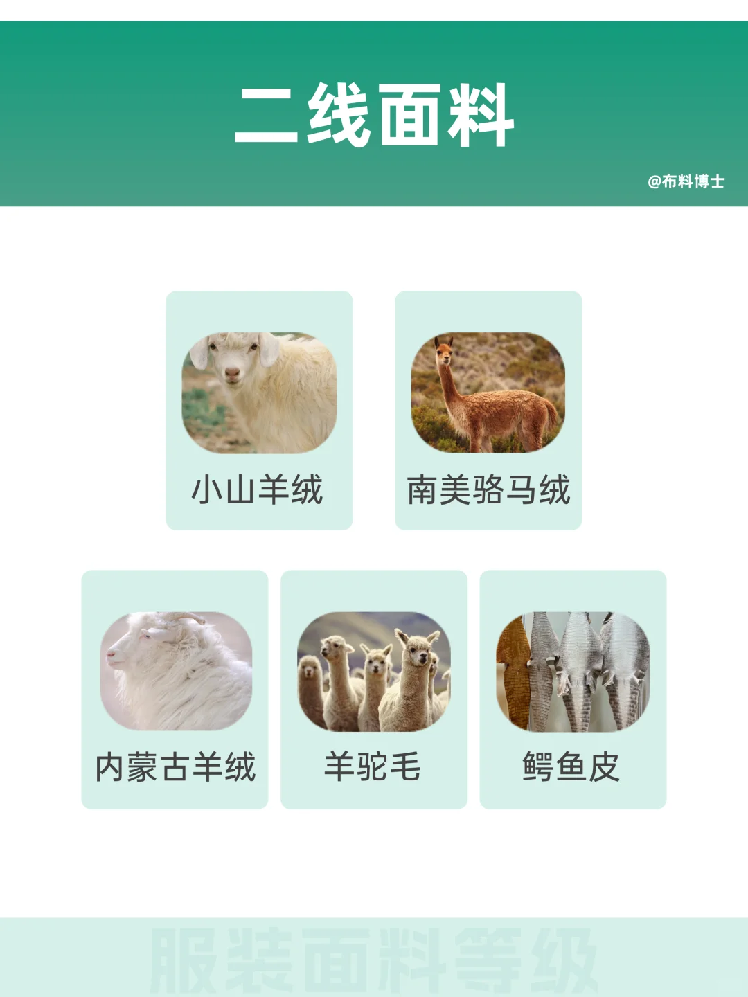 服装面料也有鄙视链？一线到五线盘点?