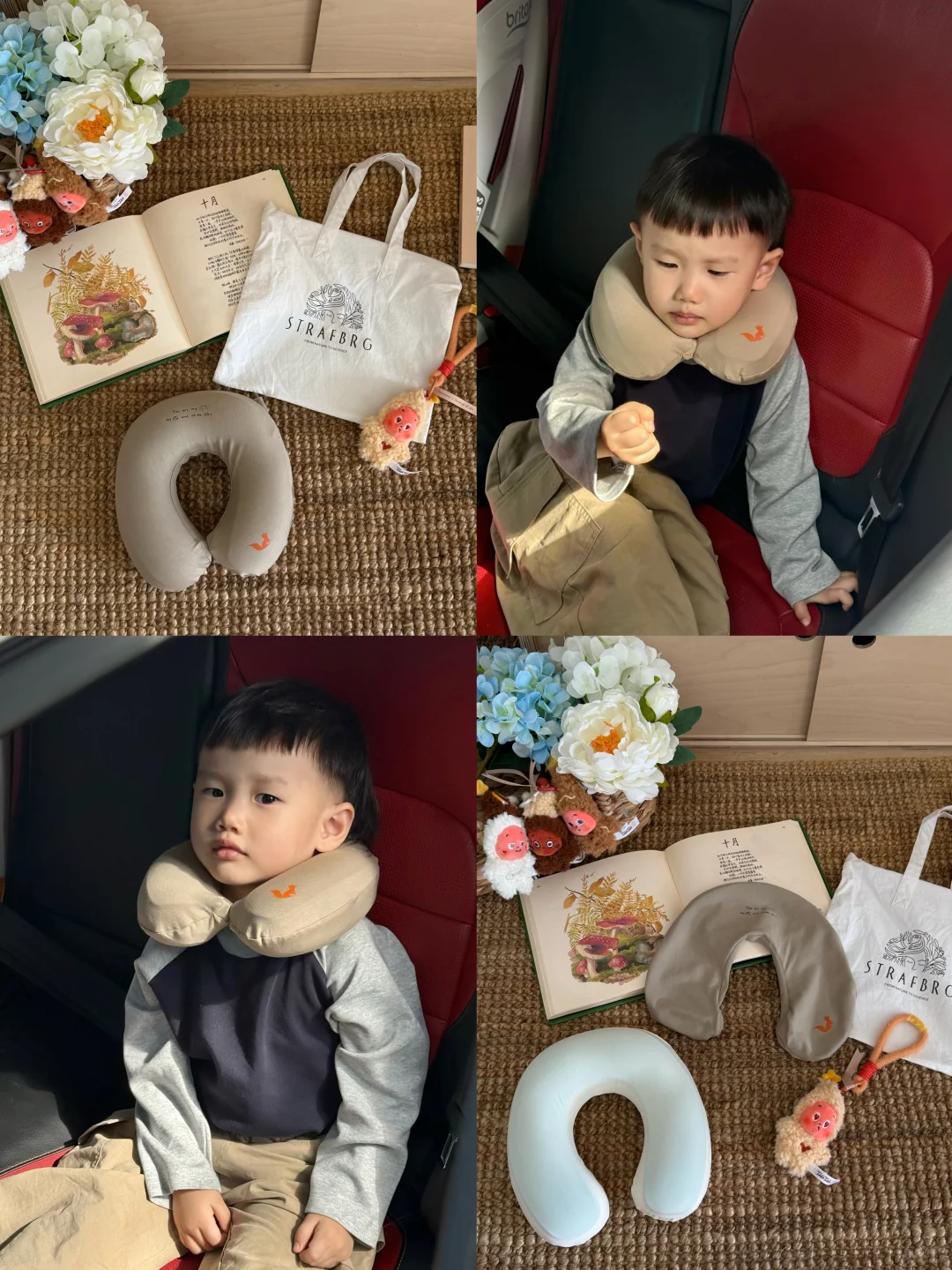 幸福感加倍～护颈枕让娃出行更舒适