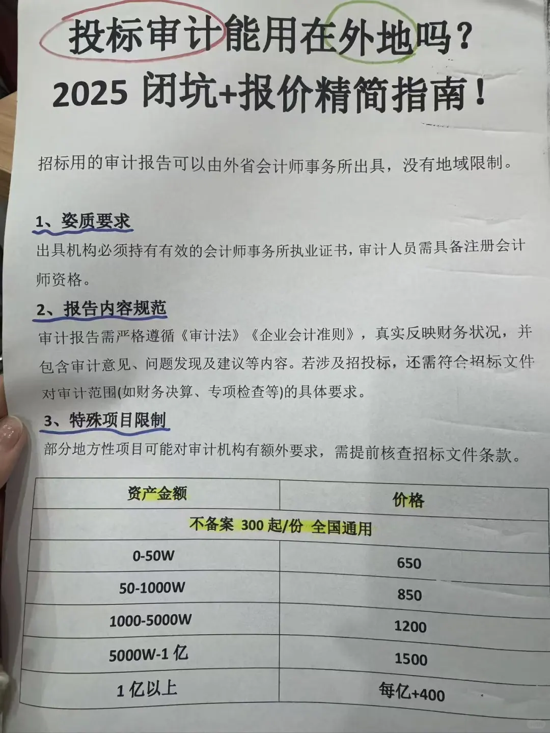 招投标审计能用外地所吗？2025 避坑 + 报价