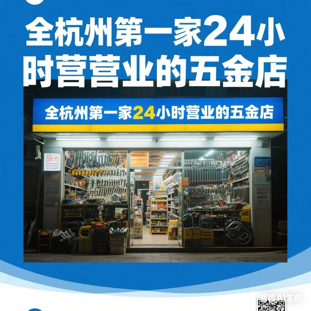 五金店24小时营业中