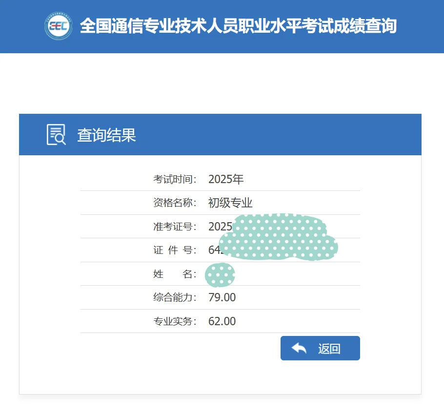 通信初级飘过～打工人终于过了