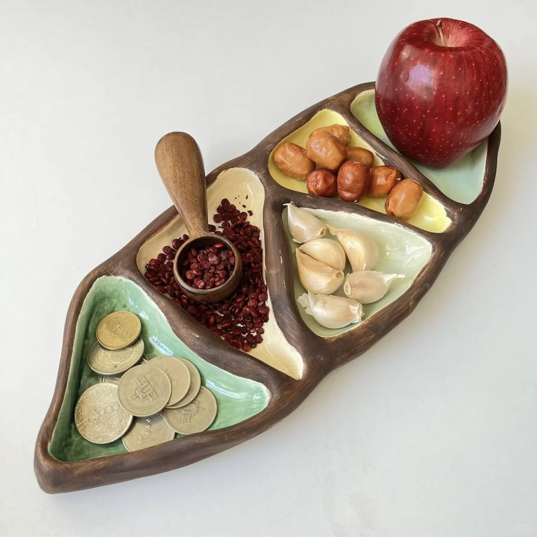 伊朗｜木头和陶瓷做的漂亮餐具?