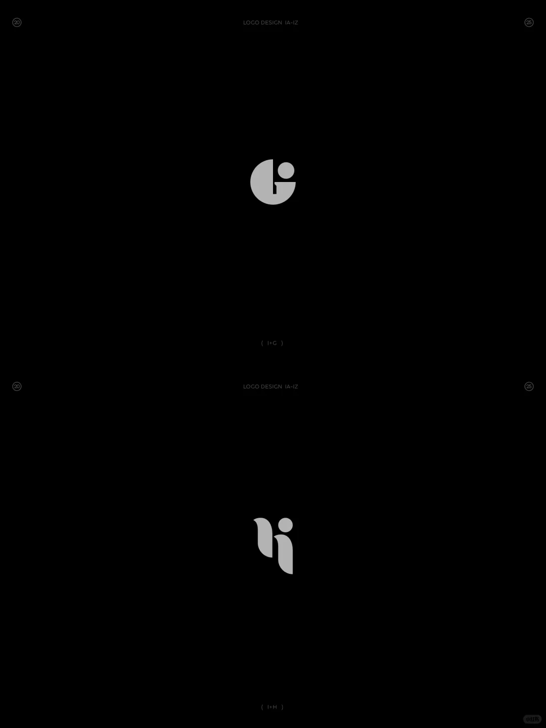 原创❗字母IA-IZ组合图形logo