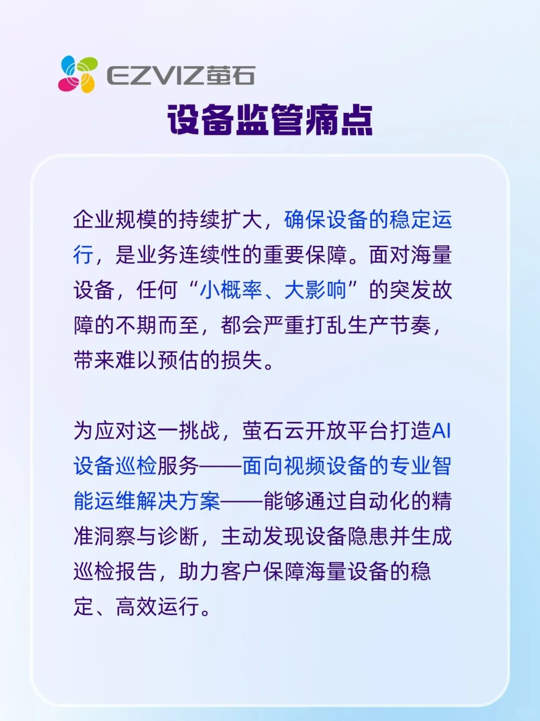 萤石 AI 设备巡检，助力企业高效运维！