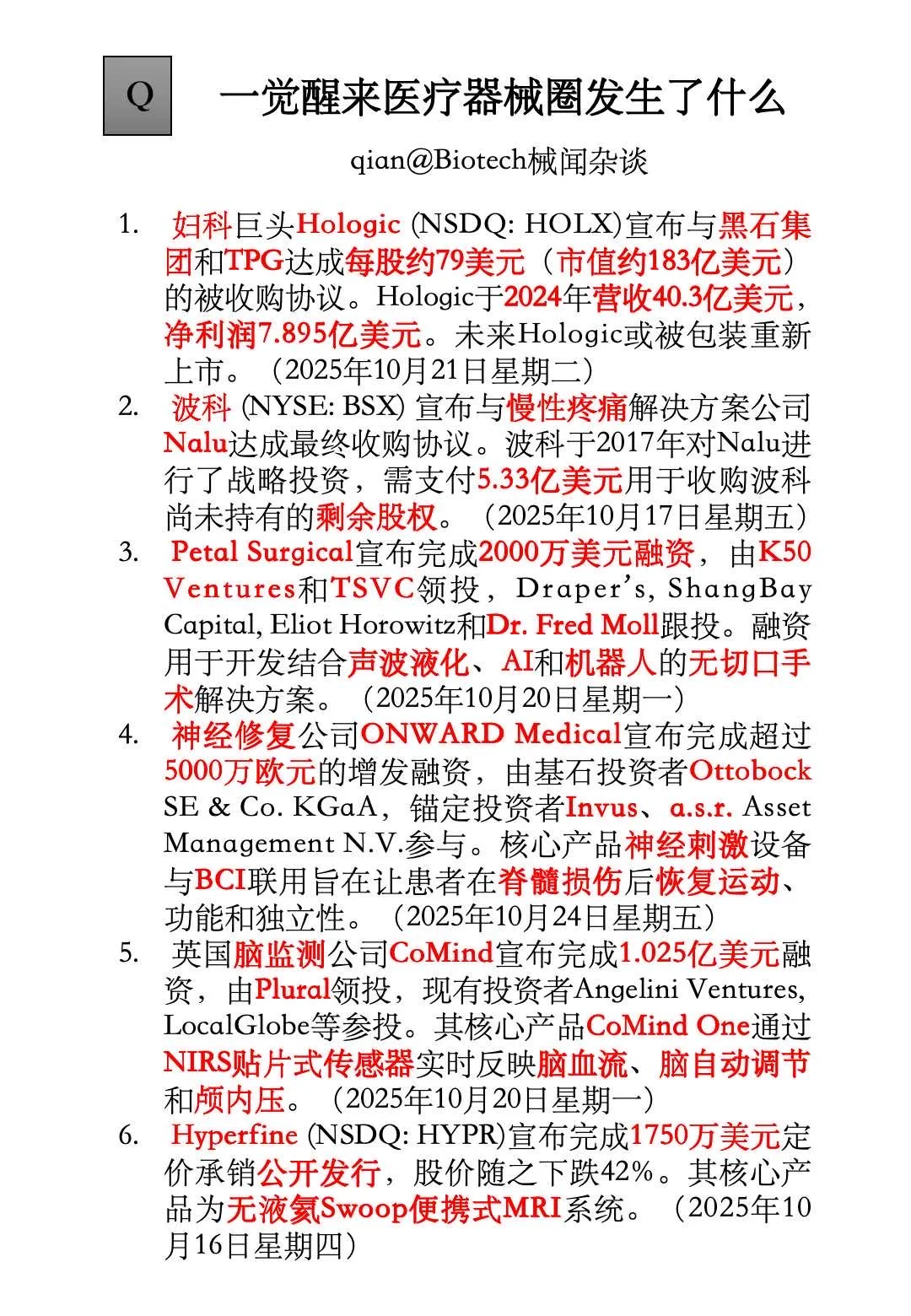 一觉醒来医疗器械圈发生了什么