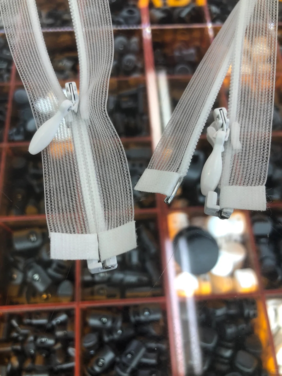 隐形开尾拉链 客订隐形开尾透明布带拉链