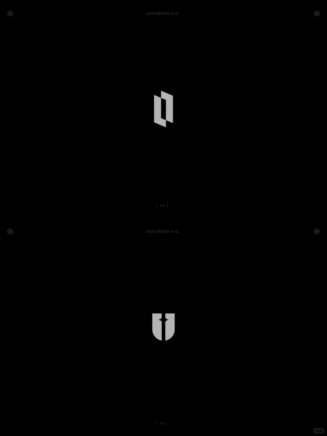 原创❗字母IA-IZ组合图形logo