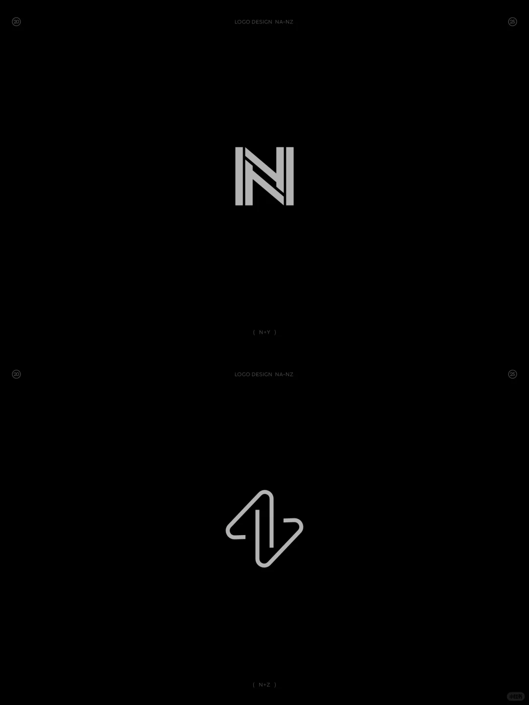 原创❗字母NA-NZ组合图形logo