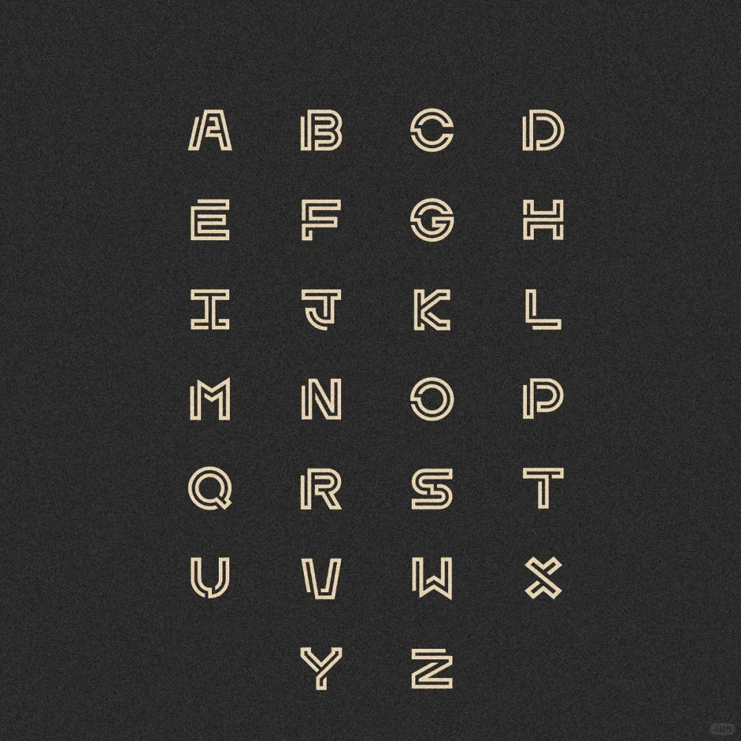 26英文字母字体LOGO设计【第一辑】