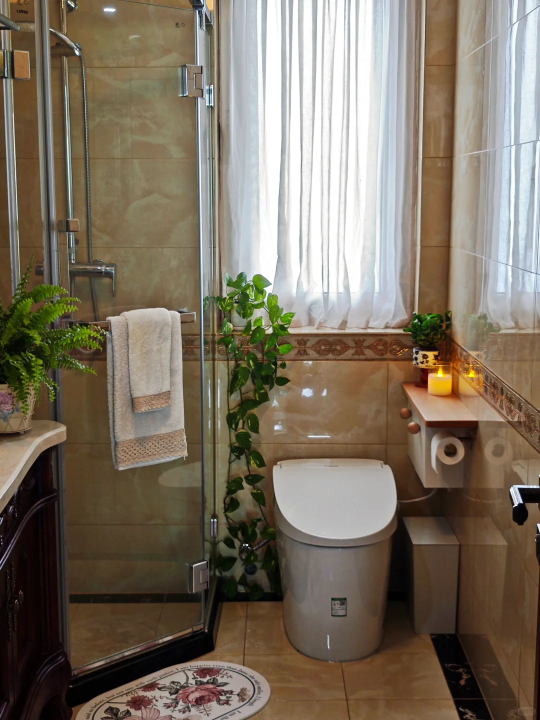 原来5m²卫生间也可以美到闪闪发光✨