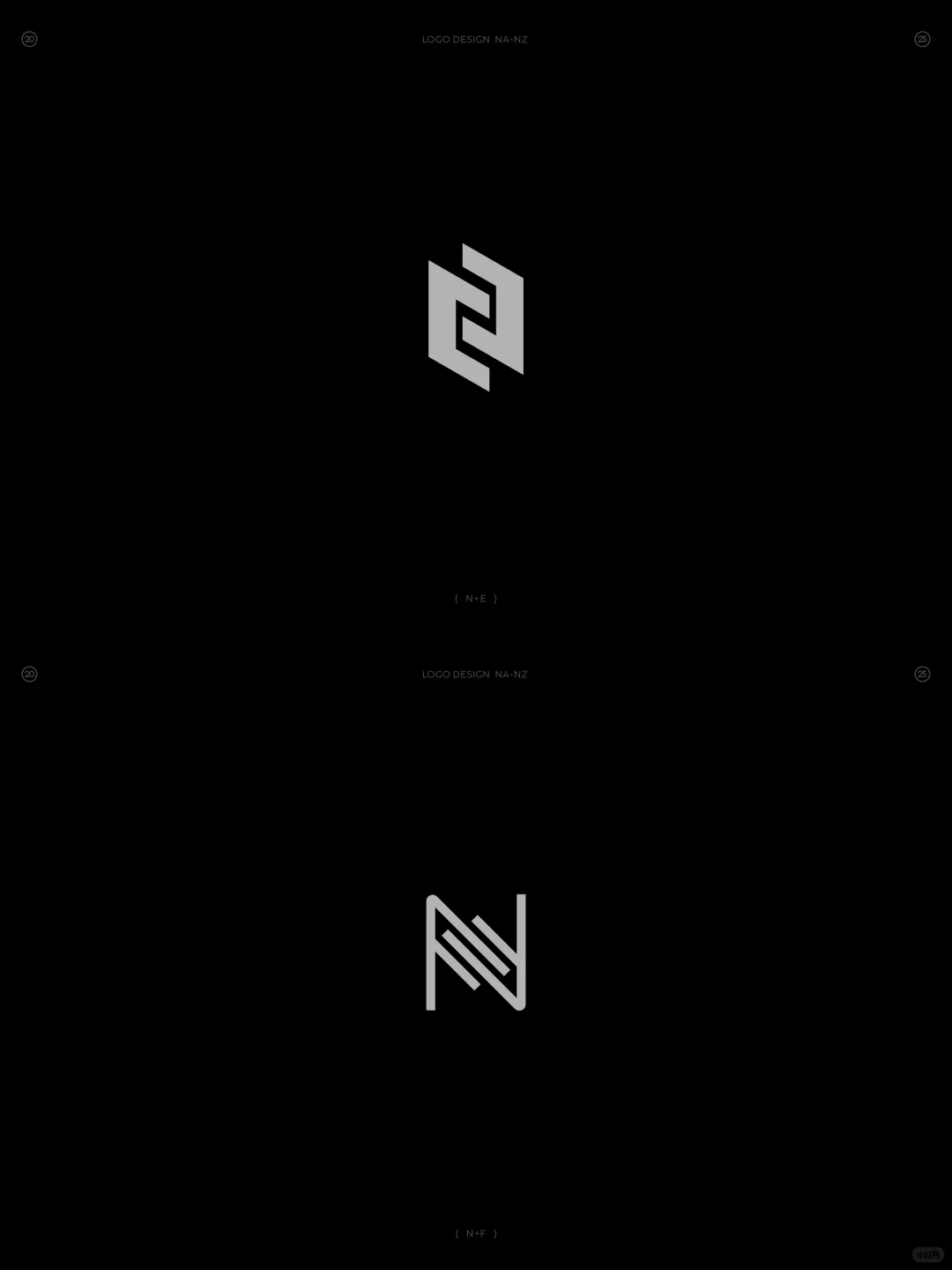 原创❗字母NA-NZ组合图形logo