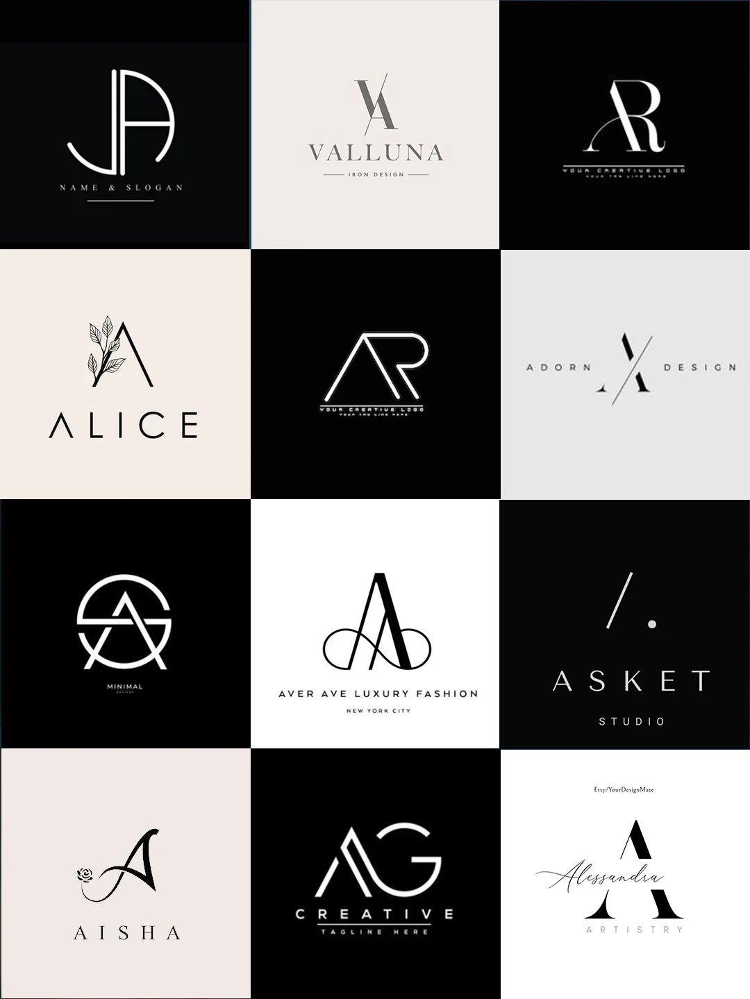 英文字母A合集!挖到宝!所有A首字母品牌logo