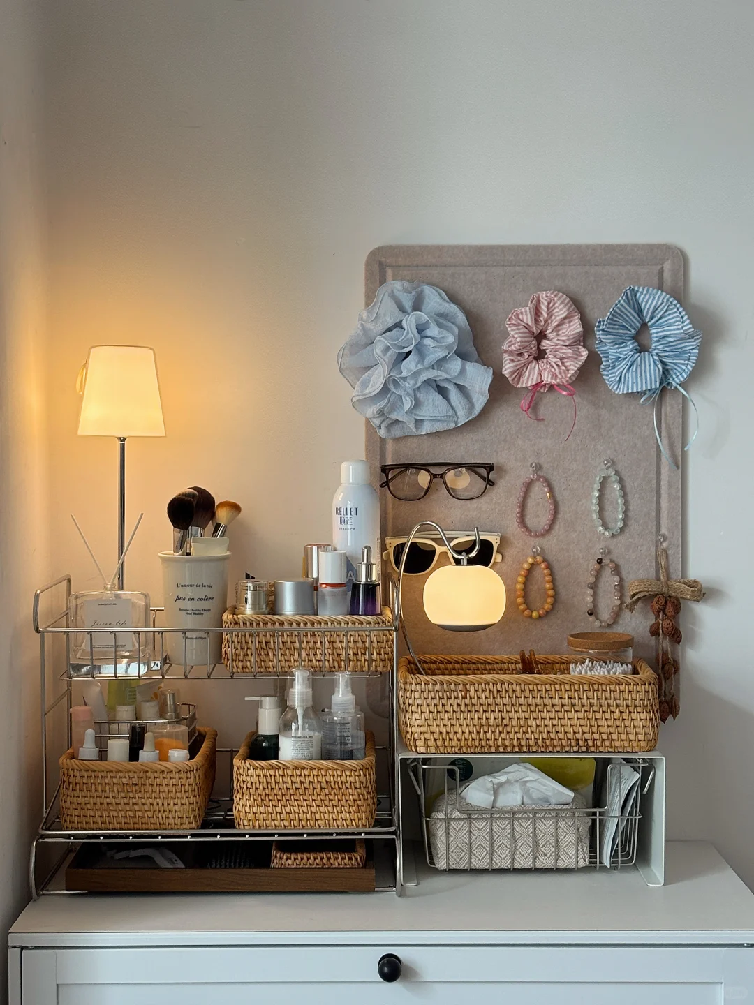 梳妆台收纳整理记录：