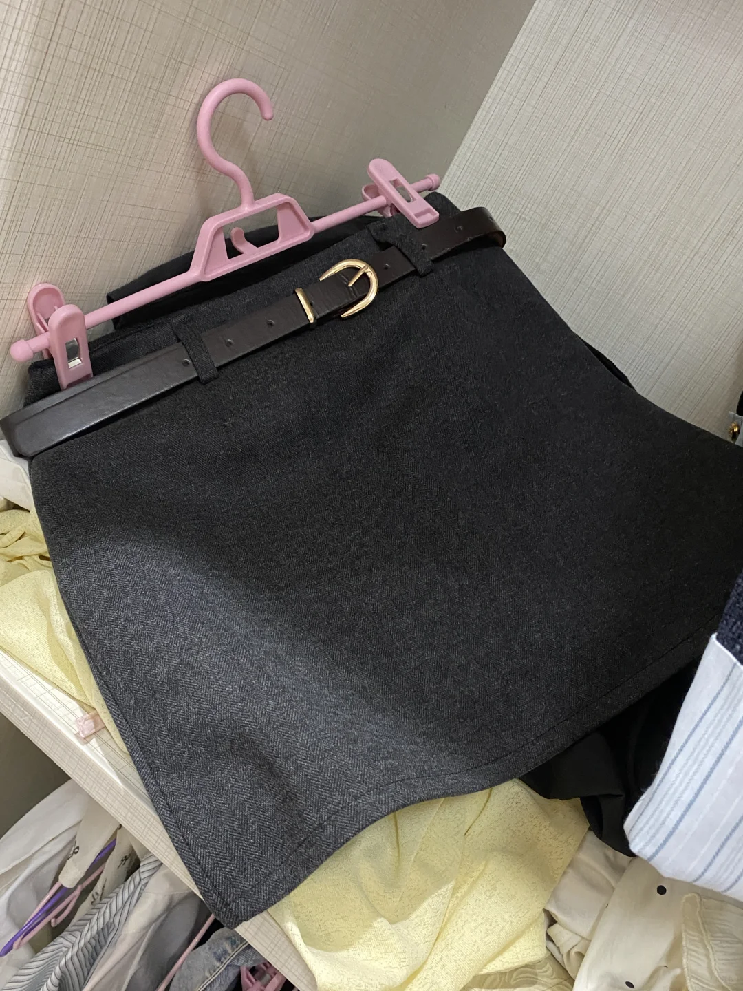 29块?的西装磨毛a字裙实物图来啦！