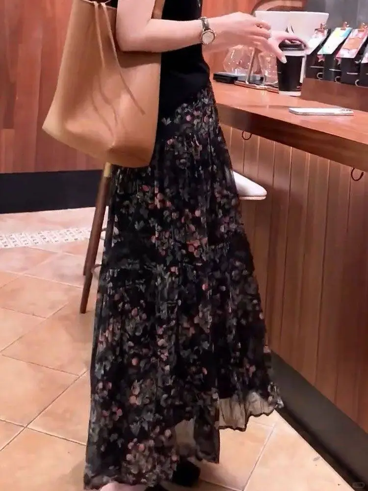 ?松紧腰A字裙，遮肉显瘦绝了！