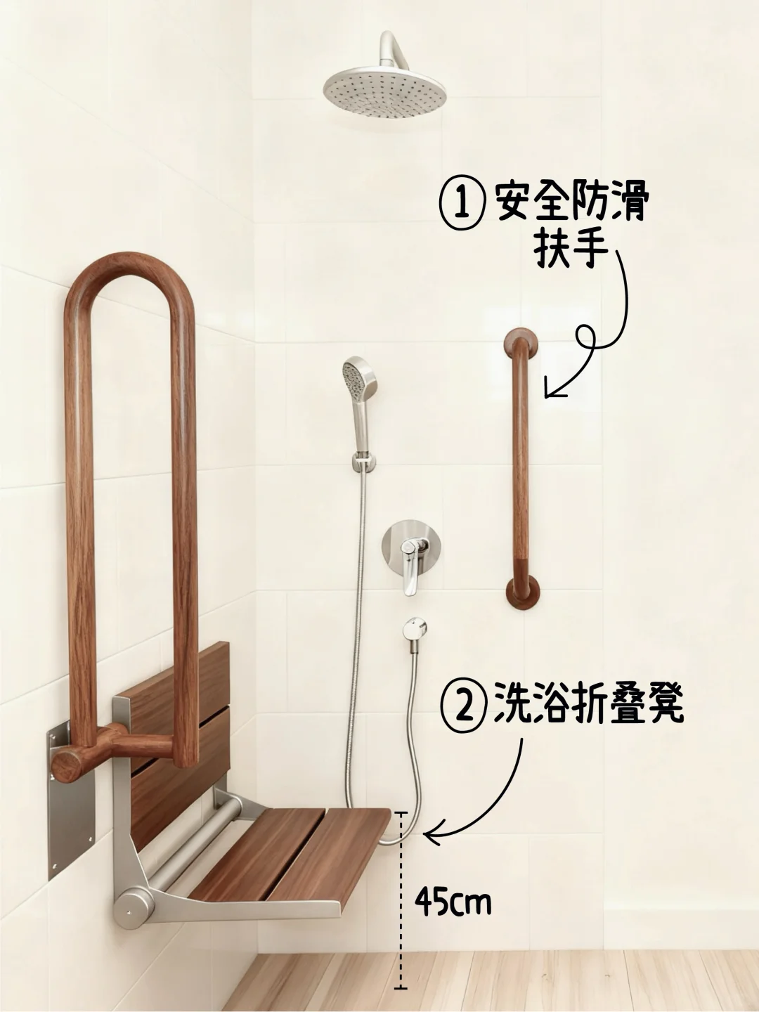 ?适老化卫生间这6个细节太贴心了！