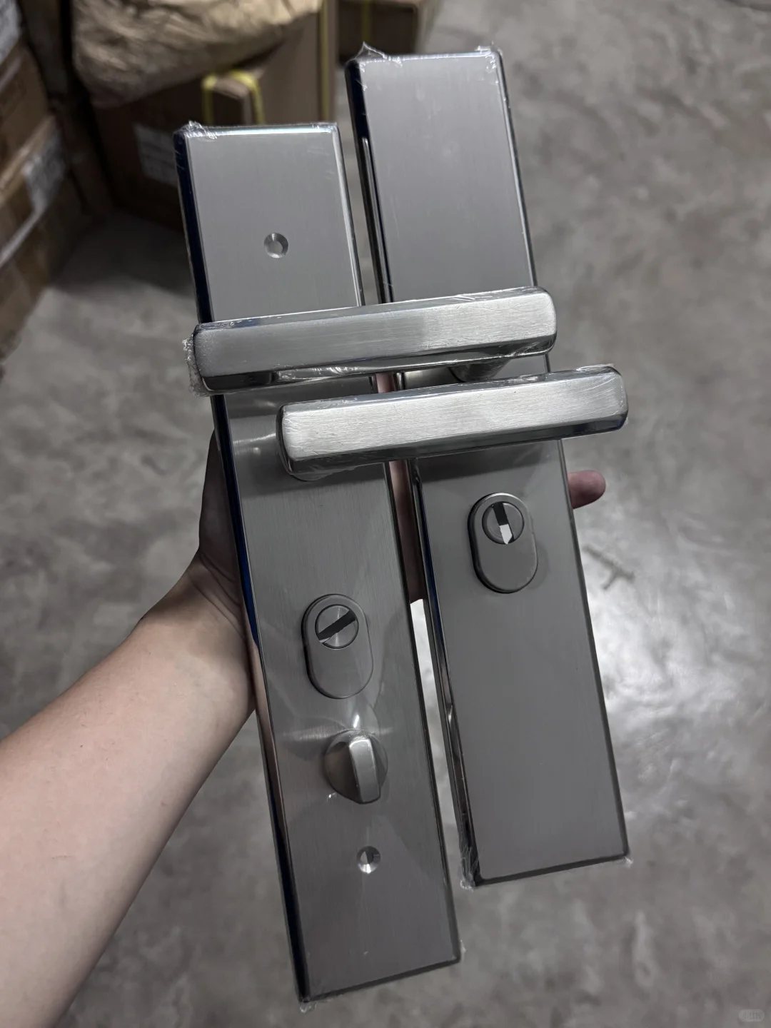 304不锈钢防盗门大门锁，加厚不锈钢盖板