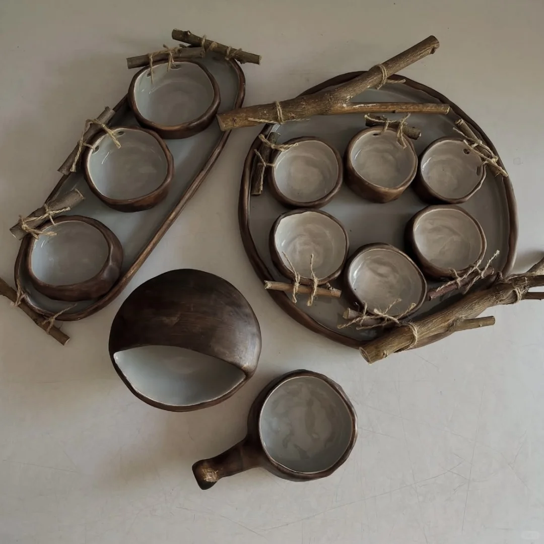 伊朗｜木头和陶瓷做的漂亮餐具?