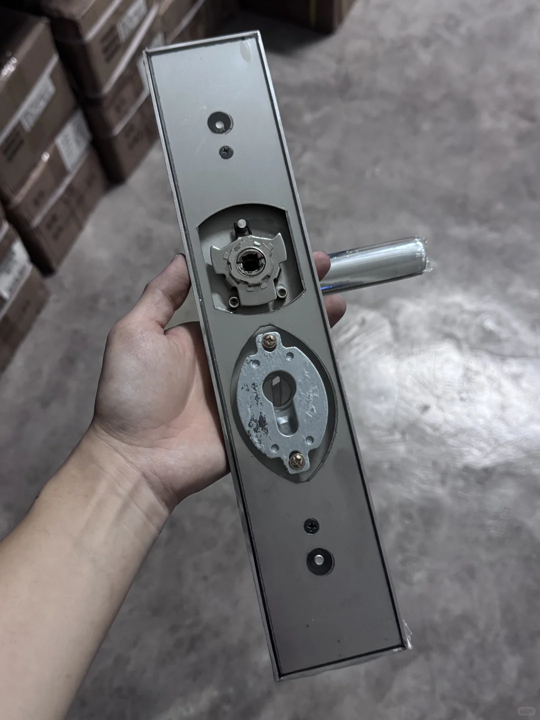 304不锈钢防盗门大门锁，加厚不锈钢盖板