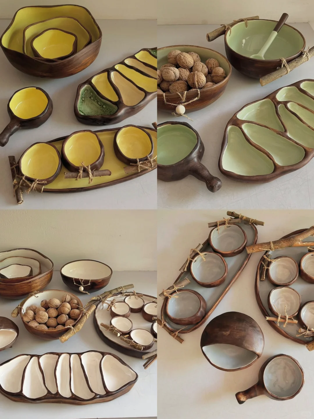 伊朗｜木头和陶瓷做的漂亮餐具?