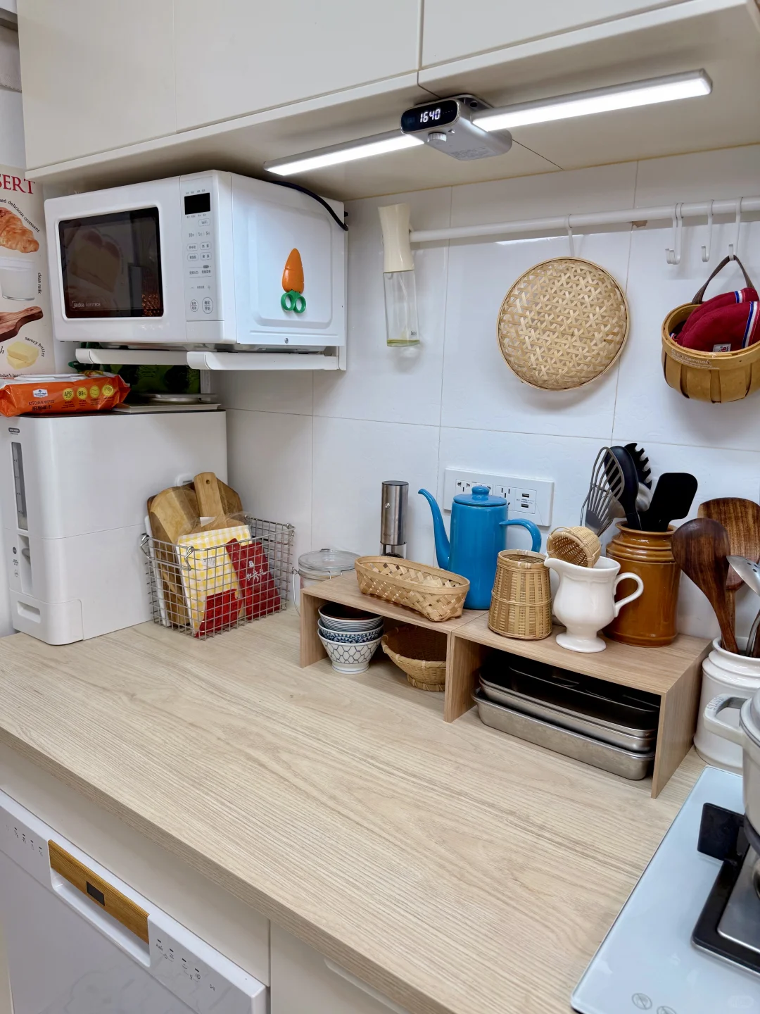 拯救一字型小厨房的两个置物架！！