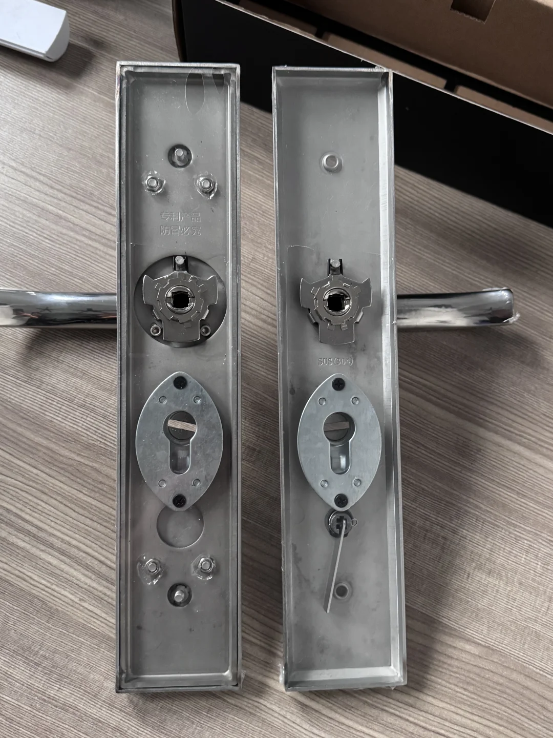 304不锈钢防盗大门锁，机械锁，加厚板5.5