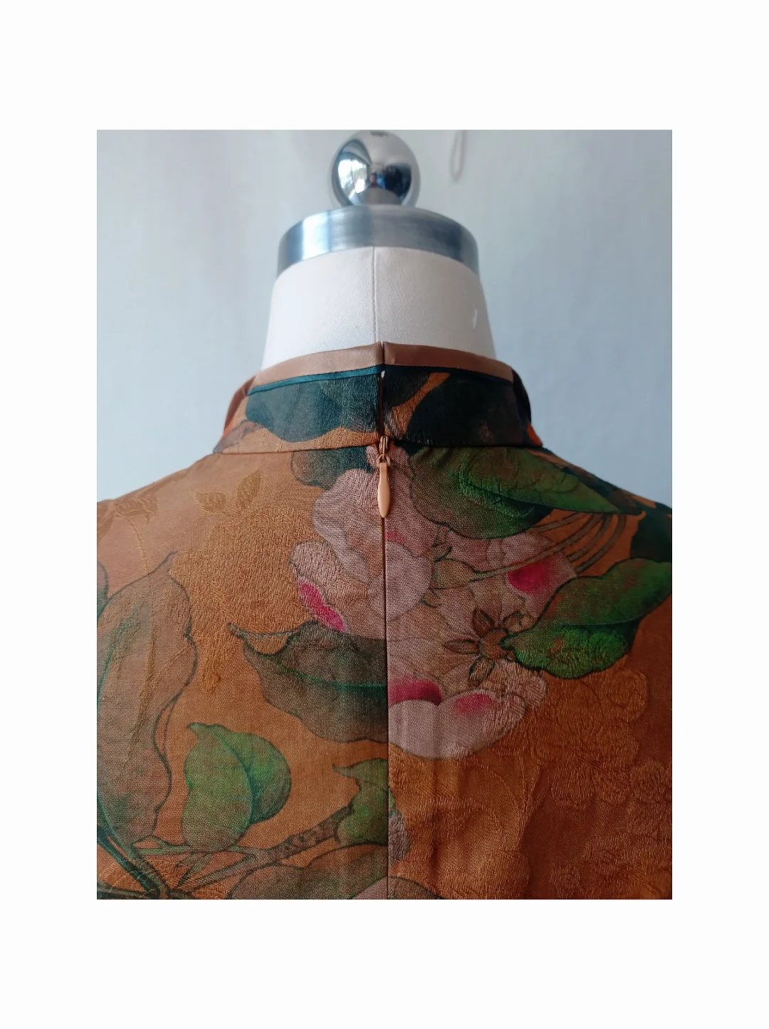 香云纱改良旗袍